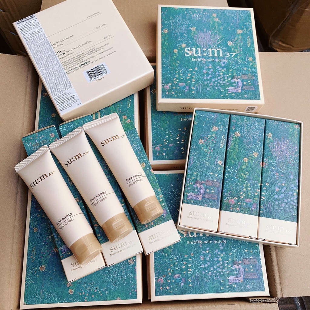 Kem dưỡng da tay, giảm nhăn, chống lão hoá, chống nắng Su:m37 Hand Cream SPF10 - Chuẩn chính hãng công ty có tem LGVina
