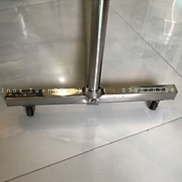 Sào phơi đồ INOX đơn 1 Sào - Loại túi lắp ráp cao cấp có bánh xe - INOX TUẤN THÀNH PHÁT
