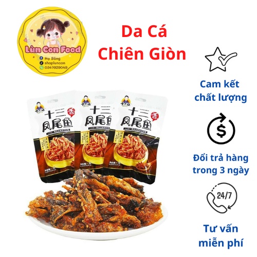DA CÁ CHIÊN GIÒN SỐT CAY ĂN LIỀN - LÙN CON FOOD