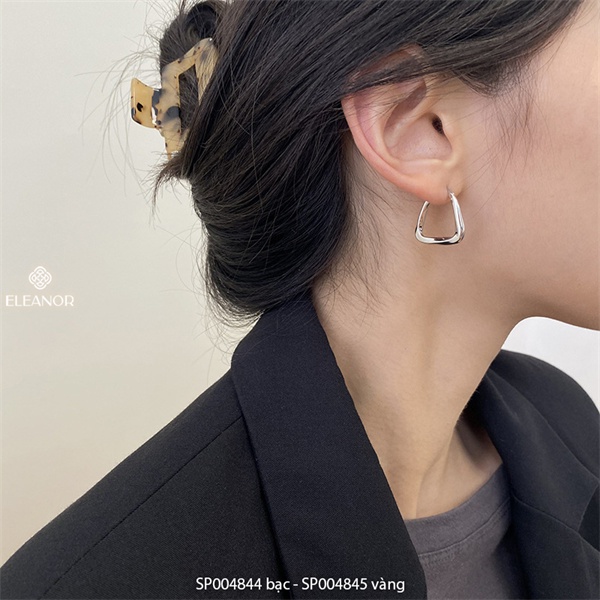 Bông tai nữ chuôi bạc 925 Eleanor Accessories kiểu nữ tính thanh lịch basic hình học phụ kiện trang sức 4844