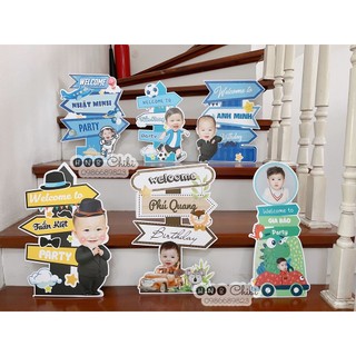 Cây welcome, cây chào mừng sinh nhật kèm hình chibi cho bé - HNB Chibi