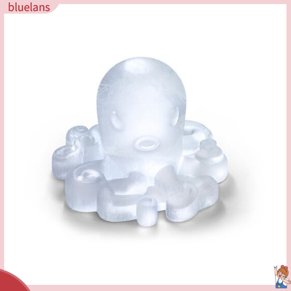 Khuôn silicone làm đá cục hình bạch tuộc 4 ngăn