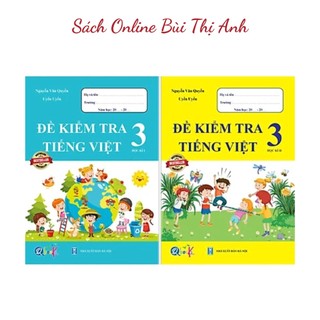 Sách - combo sách - đề kiểm tra tiếng việt 3 học kì i + ii