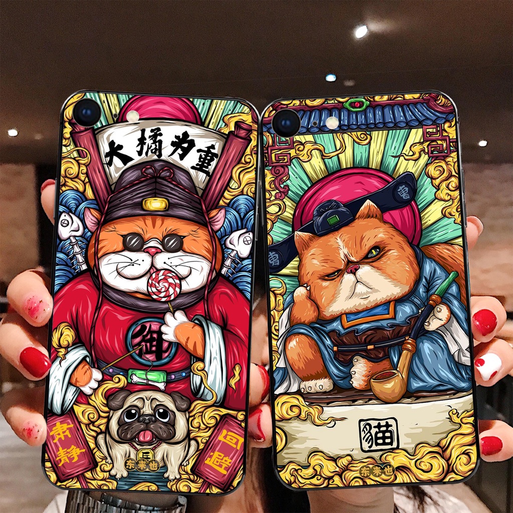 Ốp lưng Iphone 5/5s/5se - Iphone 6/6s - Iphone 7/8/se2020 - Iphone 6 plus/6s plus ốp lưng in hình mèo thần tài siêu đẹp