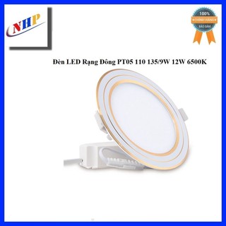 Đèn led âm trần 9w 12w rạng đông pt05 110 135/9w