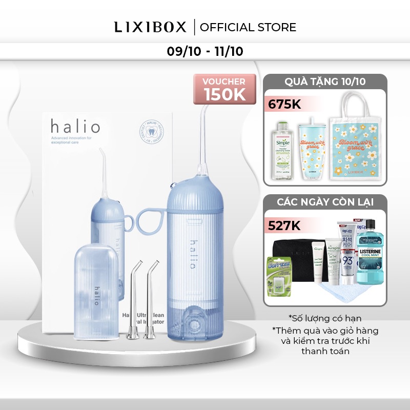 Máy Tăm Nước Cầm Tay Halio UltraClean Oral Irrigator - Baby Blue