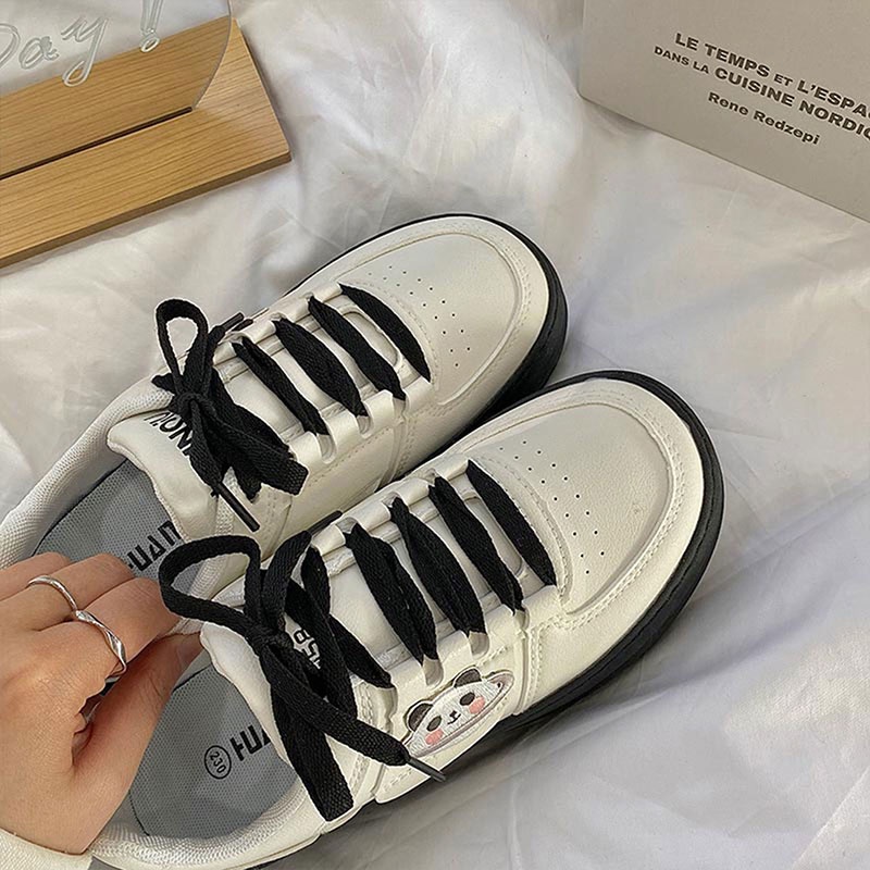 One more shoes⭐Giày Thể Thao Nữ Phong Cách Hàn Quốc Thời Trang Tất Cả Giày Nữ Miễn Phí Hình Dán Hoạt Hình