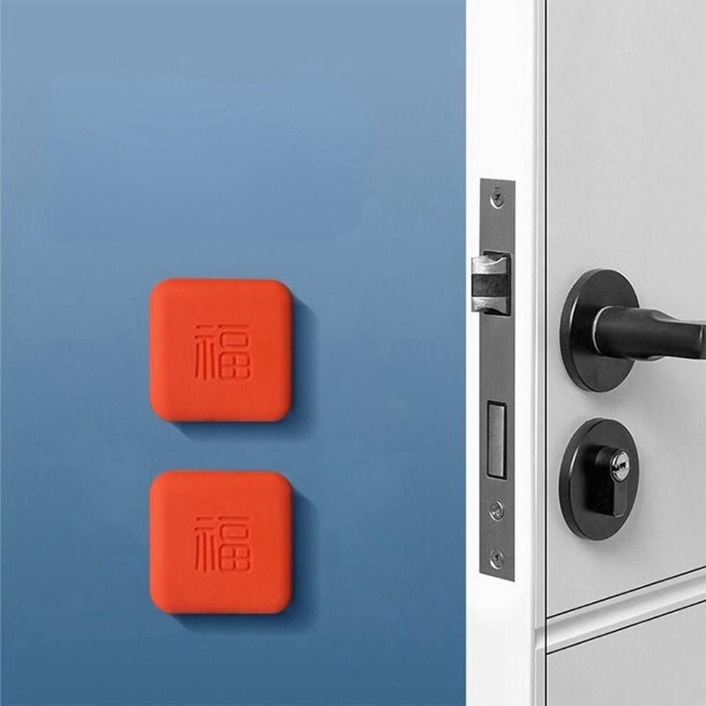 Dụng Cụ Chặn Cửa Silicone Hình Vuông Chống Va Đập Tiện Dụng
