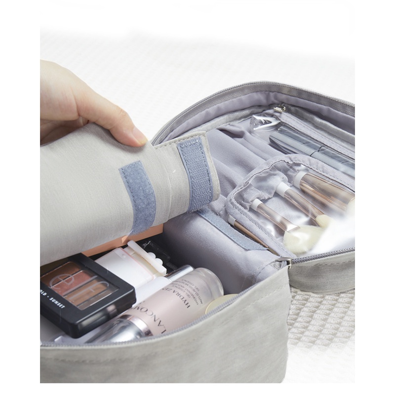 Pu Túi Đựng Mỹ Phẩm Bằng Da Cỡ Lớn Có Thể Tháo Rời Tiện Dụng