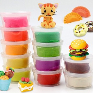 Bộ 12 Hủ Đất Sét Nặn 12 Màu An Toàn Cho Bé