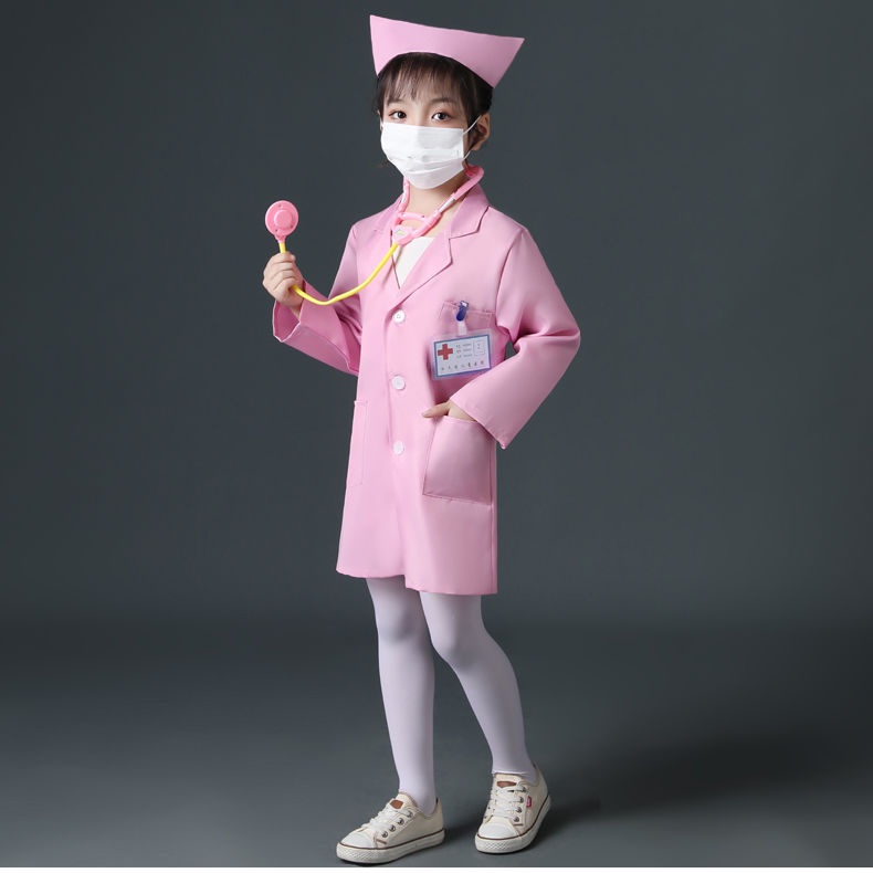 Bộ Đồ Hóa Trang Bác Sĩ / Y Tá Tay Ngắn Dễ Thương Cho Bé