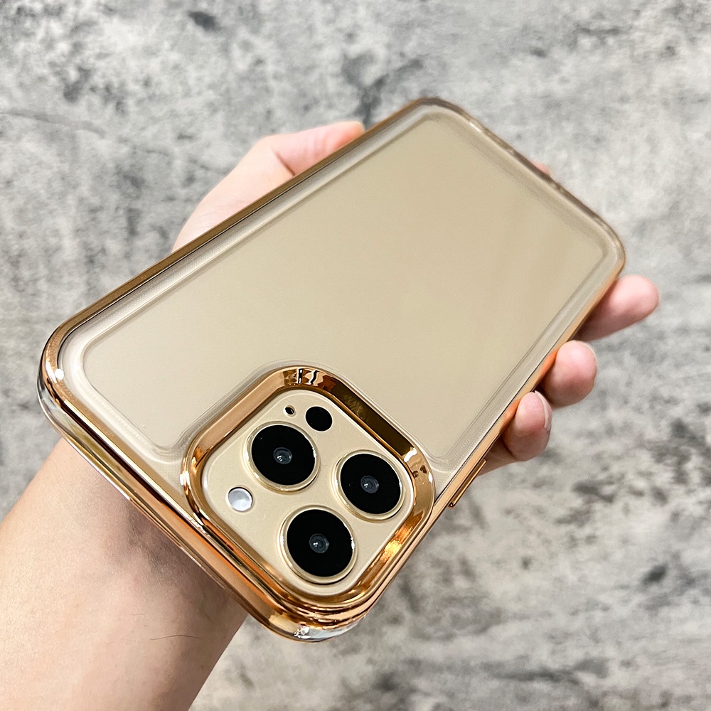 Ốp lưng iPhone 14 13 12 11 Pro max 14plus case ốp lưng Điện Thoại iphone 14 13 12 11 promax acrylic Trong Suốt Mạ Điện Chống Sốc Cho ip 14 pro max 13 12 11 pro max XR
