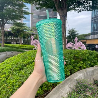 Ly Starbucks Studded Green Bling 710ml