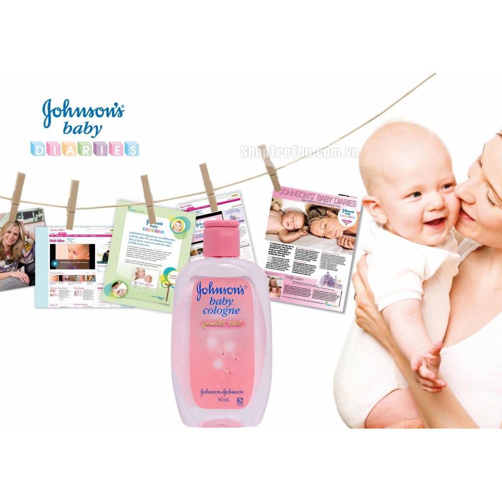 Nước hoa Johnson's Baby 125ml nhiều mùi hương cho bé thơm mát cả ngày