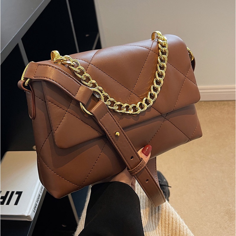 Túi Đeo Chéo Dây Xích Hình Thoi Thời Trang Cho Nữ