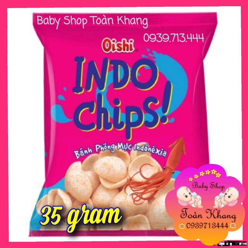 💥TÚI 10 GÓI BÁNH SNACK OISHI PHỒNG MỰC INĐÔNÊXIA 35GR