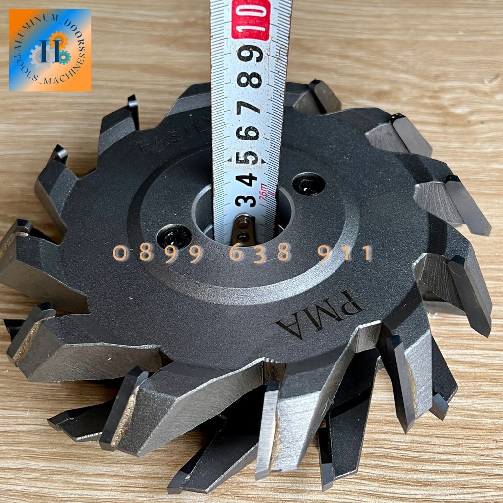 Lưỡi phay đầu đố ngang, sập liền, cánh cánh nhôm vát cạnh PMA