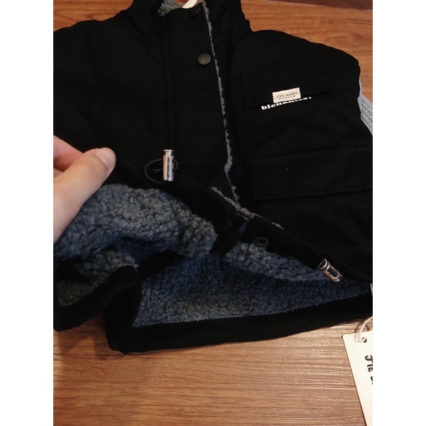 Khoác kaki dày lót lông phối len bé trai hàng qc siêu đẹp