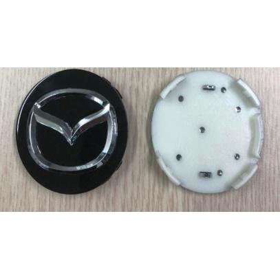1 chiếc Logo chụp mâm bánh xe Mazda MAD57 Đường kính ngoài 57mm, Nhựa ABS