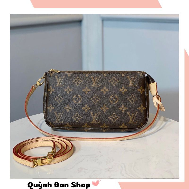 Túi xách nữ đeo vai cầm tay LV POCHETTE kẹp nách cao cấp