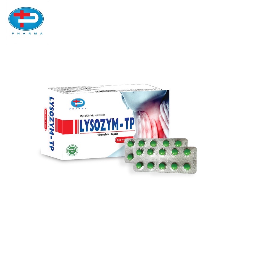 Viên Nén Lysozym – Tp TÂM PHÚC PHARMA Hỗ Giúp Giảm Phù Nề Sưng Tấy Các Trường Hợp Tổn Thương Mô Mềm