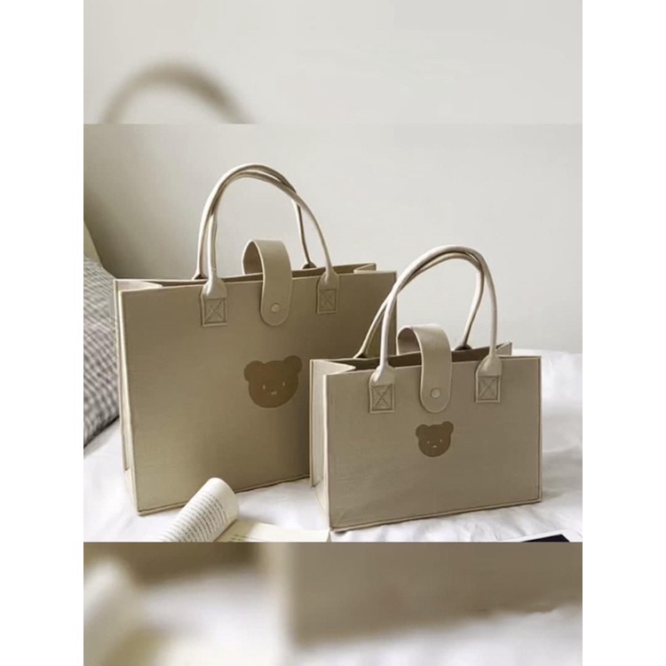 Túi tote Hình Gấu Đơn Giản Và Tiện Lợi JP5