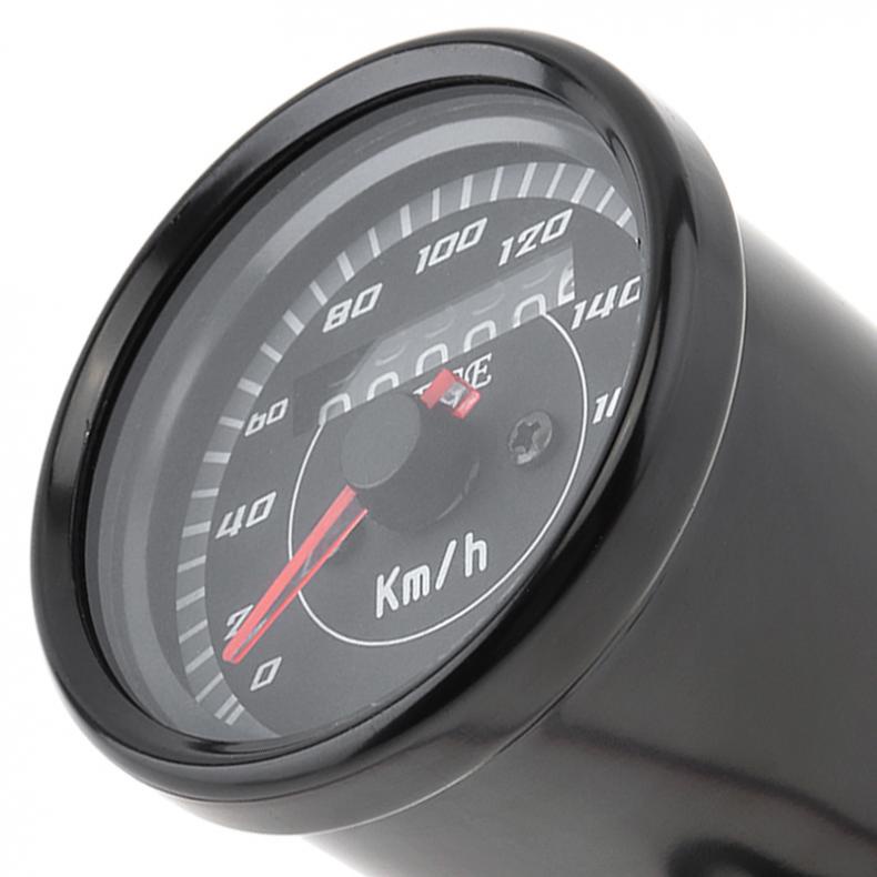 Đồng Hồ Đo Tốc Độ 0-180 km / h 12V Bằng Thép Không Gỉ Phong Cách Retro Cho Xe Mô Tô