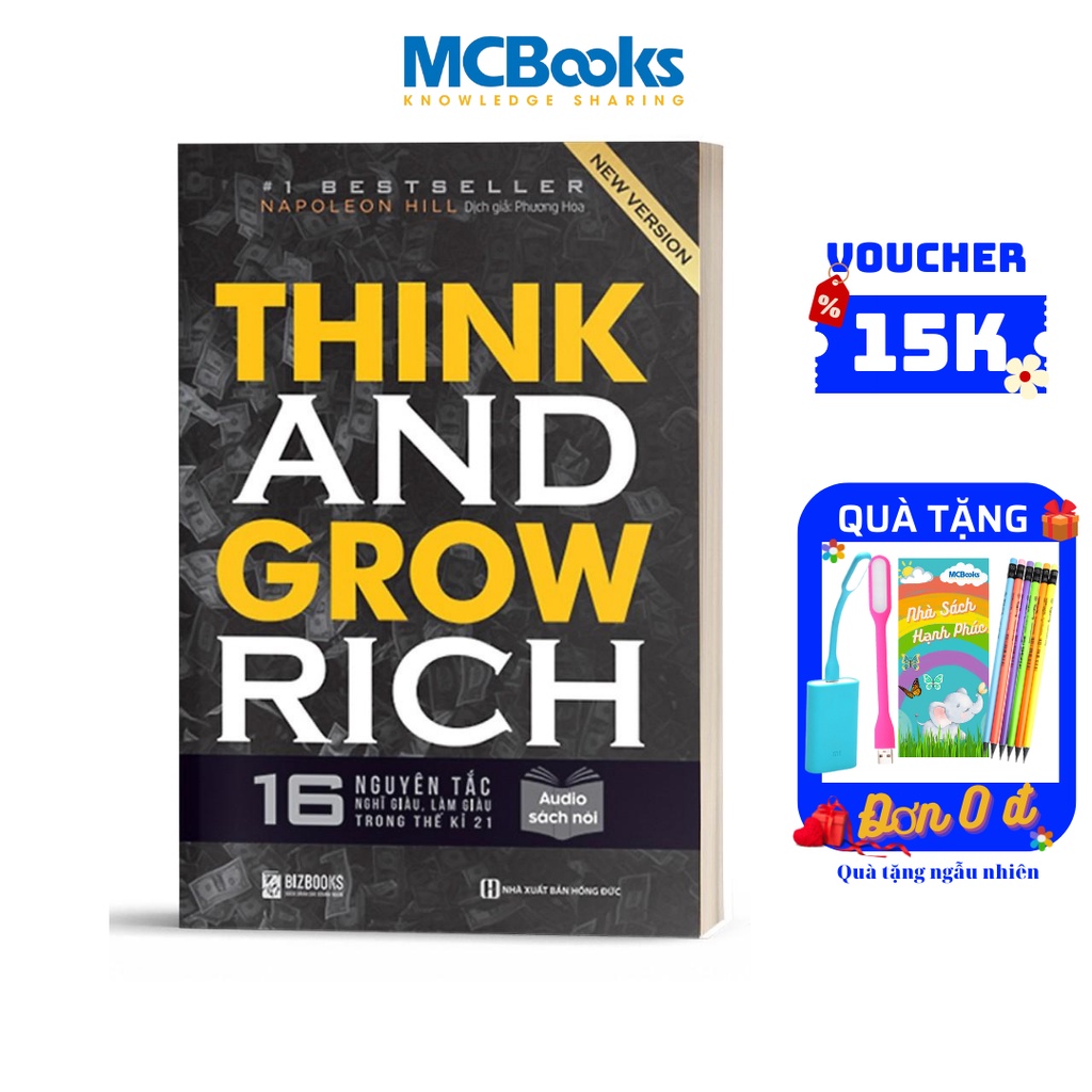 BIZBOOKS - Sách - Think and Grow Rich: 16 Nguyên tắc nghĩ giàu làm giàu trong thế kỉ 21