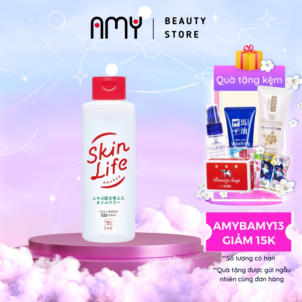 Nước Hoa Hồng Ngăn Ngừa Mụn Cow Skinlife Face Lotion 150ML - Amy Beauty Store 4901525003254