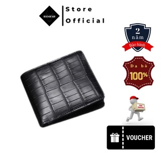 Ví nam da bò thật- Dập vân cá sấu