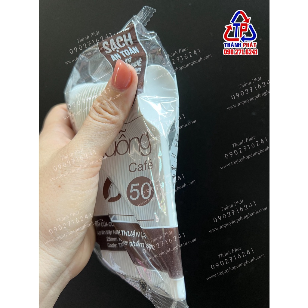 100 Muỗng nhựa cafe - Muỗng ăn sữa chua - bánh kem sinh nhật - sữa chua