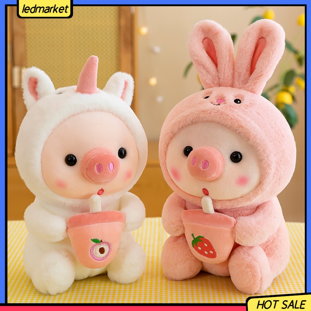 Gấu Bông Plush Đồ Chơi Thú Nhồi Bông Cotton PP Siêu Mềm Chống Phai Màu Hình Chú Heo Con Trong Nhà