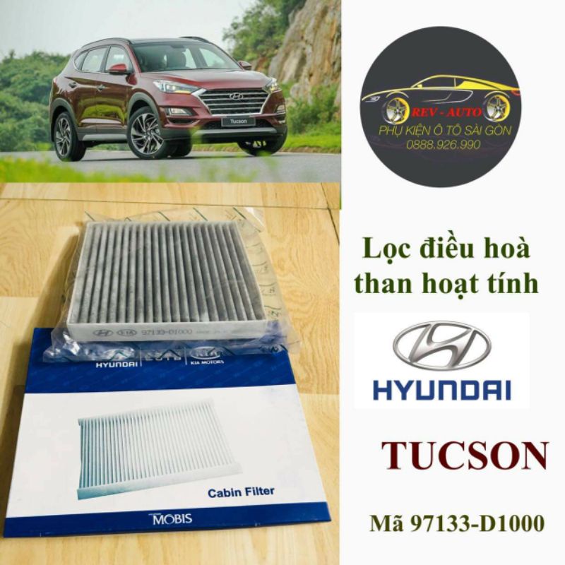 Lọc điều hòa than hoạt tính- Huyndai Tucson, Kona(Quà tặng)- Mã 97133- D1000,D3000