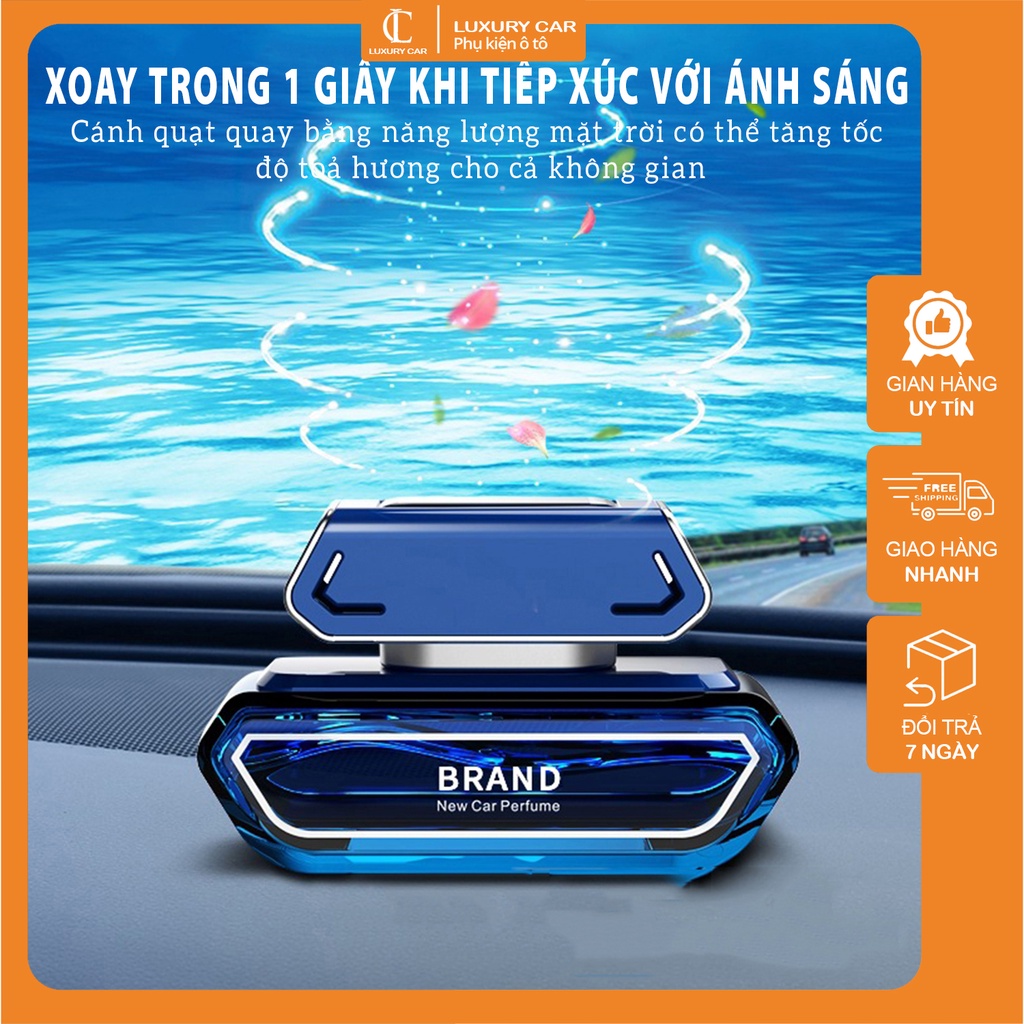 Nước hoa ô tô cao cấp Brand làm thơm xe ô tô, khử mùi xe hơi hiệu quả có 3 mùi thơm 06