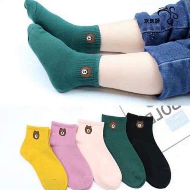 Combo 10 đôi tất gấu cho bé từ 2 đến 6 tuổi