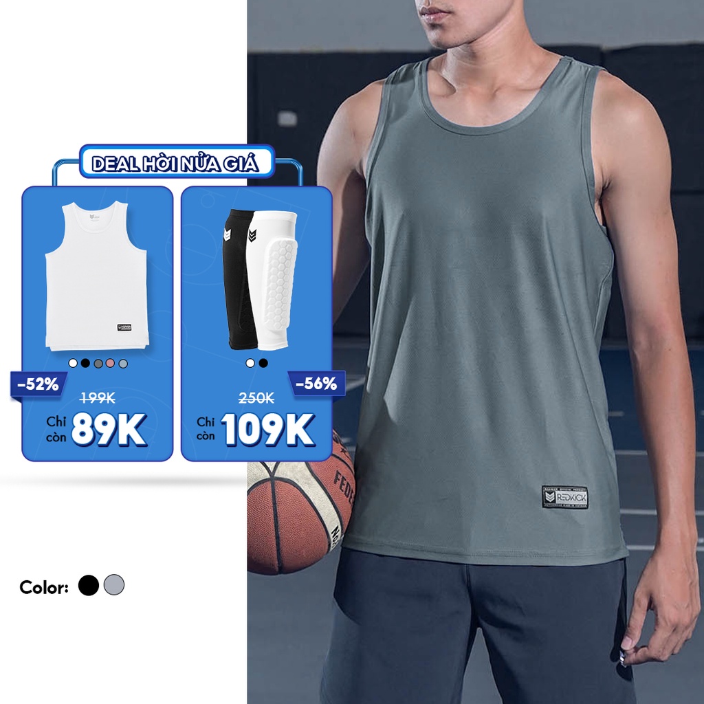 Áo ba lỗ Redikick Tanktop nam nữ thể thao áo sát nách co giãn thoáng mát Bóng rổ Bóng đá tập Gym Tennis Bóng chuyền