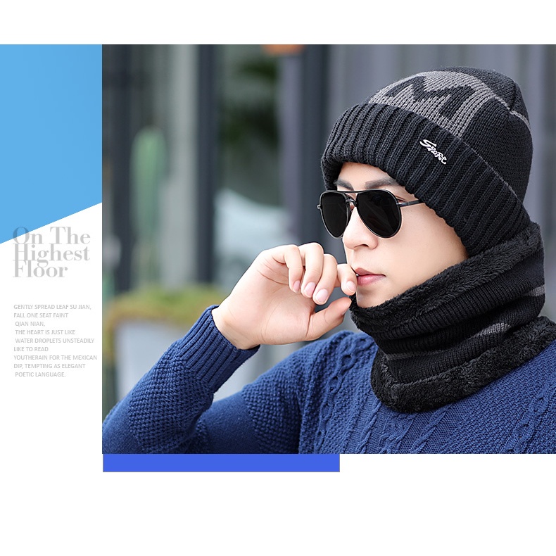 Nón Len Trùm Tai Giữ Ấm Mùa Đông Cho Nam