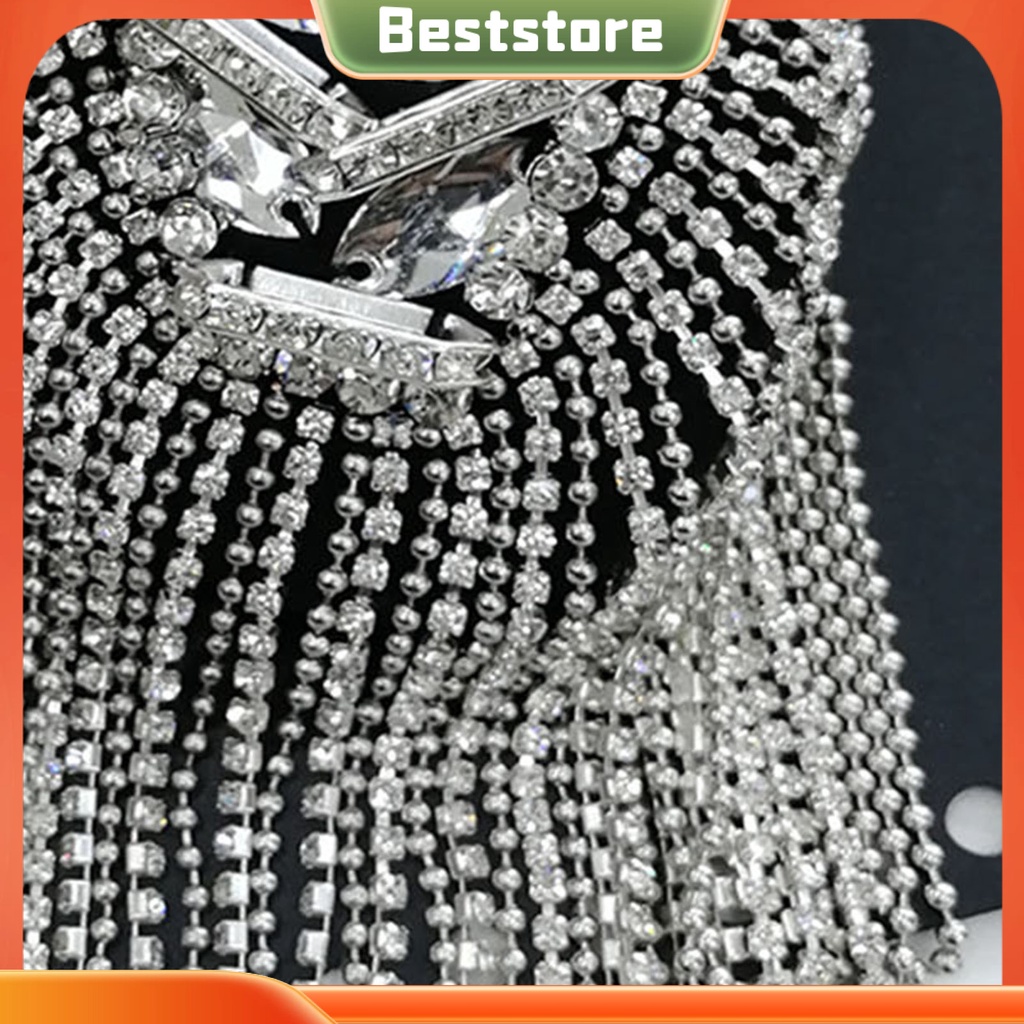 Trâm Cài Áo Tua Rua Đính Đá Sáng Bóng Thủ Công Trang Trí Quần Áo