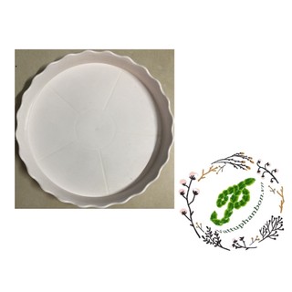 Đĩa lót chậu tròn khía Phi 26cm - #054D#
