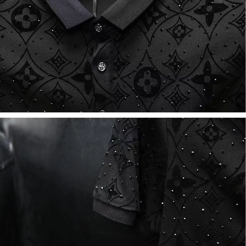 Áo polo Nam Tay Ngắn In Chữ Thời Trang