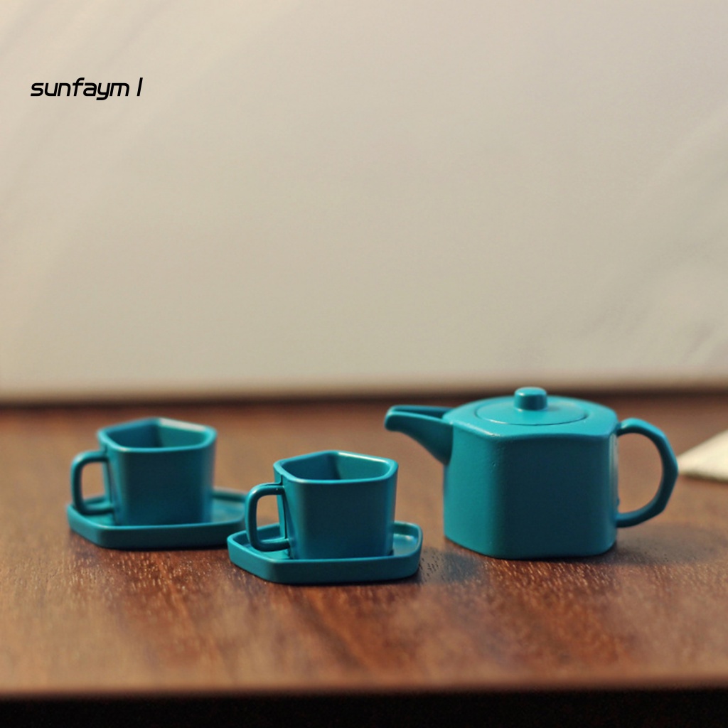 1 Bộ Ấm Tách Trà Đồ Chơi Búp Bê Nhỏ Gọn