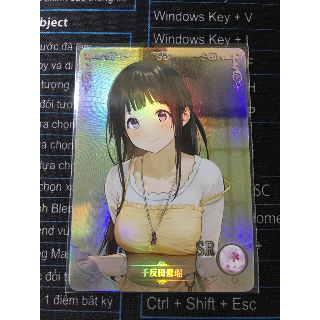 (Rain15) Thẻ bo góc nhân vật Eru Chitanda – Hyouka NS-02-M03 – SR
