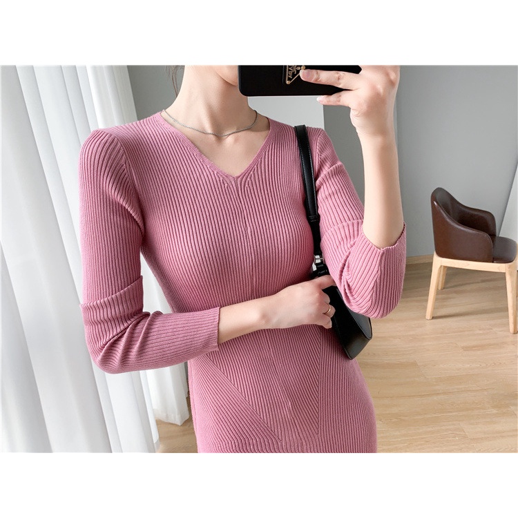 Váy len nữ dáng dài đuôi cá ôm body tôn dáng siêu xinh phong cách trẻ trung mùa thu đông 2022