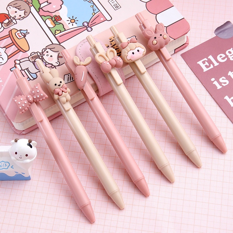SET 6 bút mực nước 0.5mm kiểu dáng xinh xắn