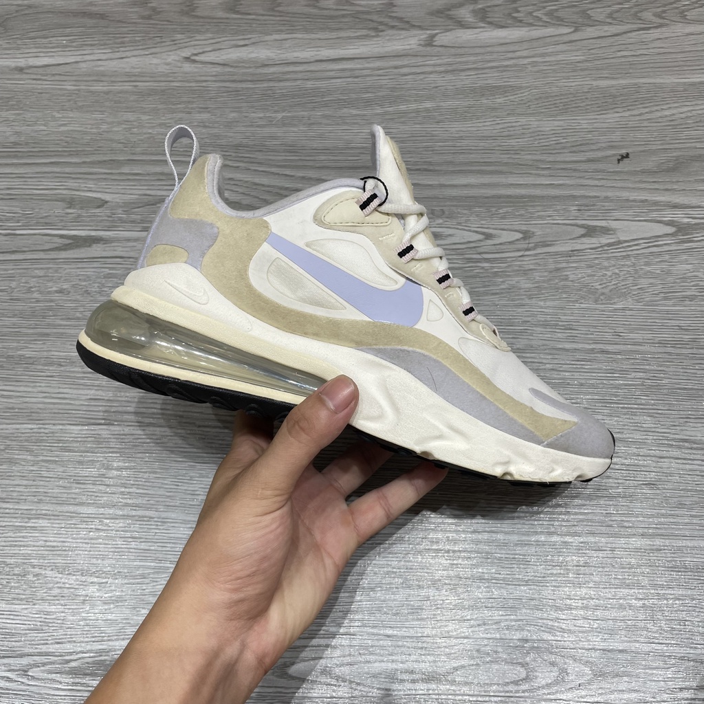 Giày 2hand Nike Air Max 270 React 'White Fossil' - CT1287 100 - SIZE 37.5 - 373