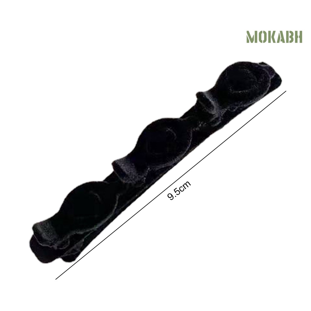 Kẹp Tóc Hai Lớp Bằng Vải Nhung Phong Cách Hàn Quốc Thanh Lịch