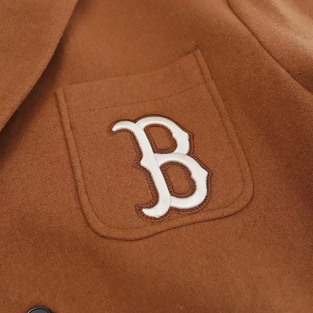 Áo Khoác Vest Thêu Chữ MLB Dáng Rộng Thời Trang Mùa Thu Hàn Quốc 2022 Cho Cặp Đôi