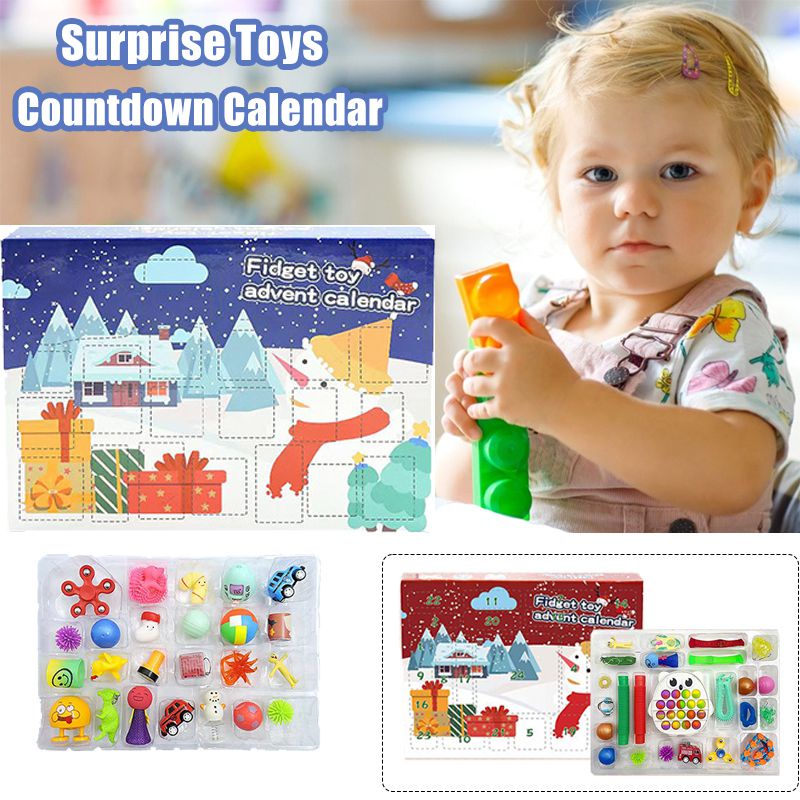 Bộ đồ chơi đếm ngược lễ giáng sinh bí ẩn phổ biến bất ngờ làm quà tặng dành cho trẻ em/ bé trai/ bé gái