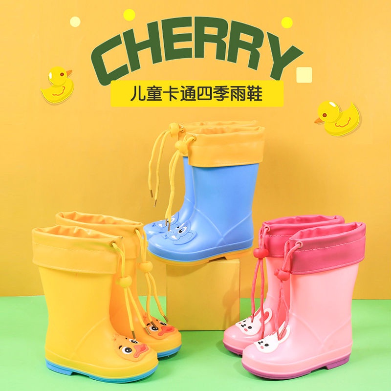 Ủng Đi Mưa Cổ Cao Chống Trượt Chống Thấm Nước Dành Cho Bé Trai Và Bé Gái