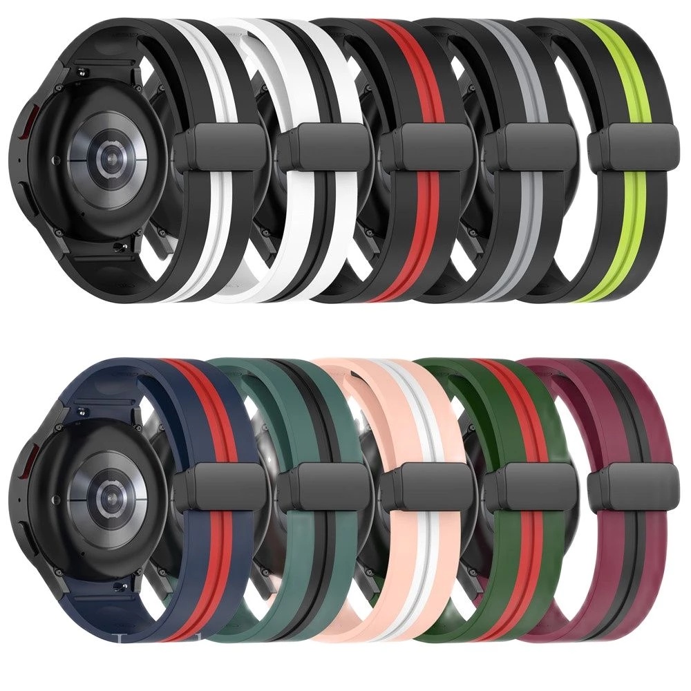 Dây Đeo Silicone Khóa Nam Châm Cho Đồng Hồ Thông Minh Samsung Galaxy Watch 5 pro Galaxy Watch5 40mm 44mm 20mm